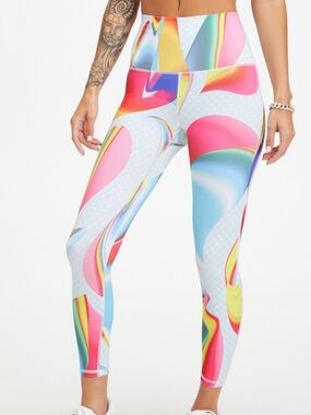 Fabletics Powerhold Ultra Define 7/8 Pride Leggings in Color Carnaval sz XS ?